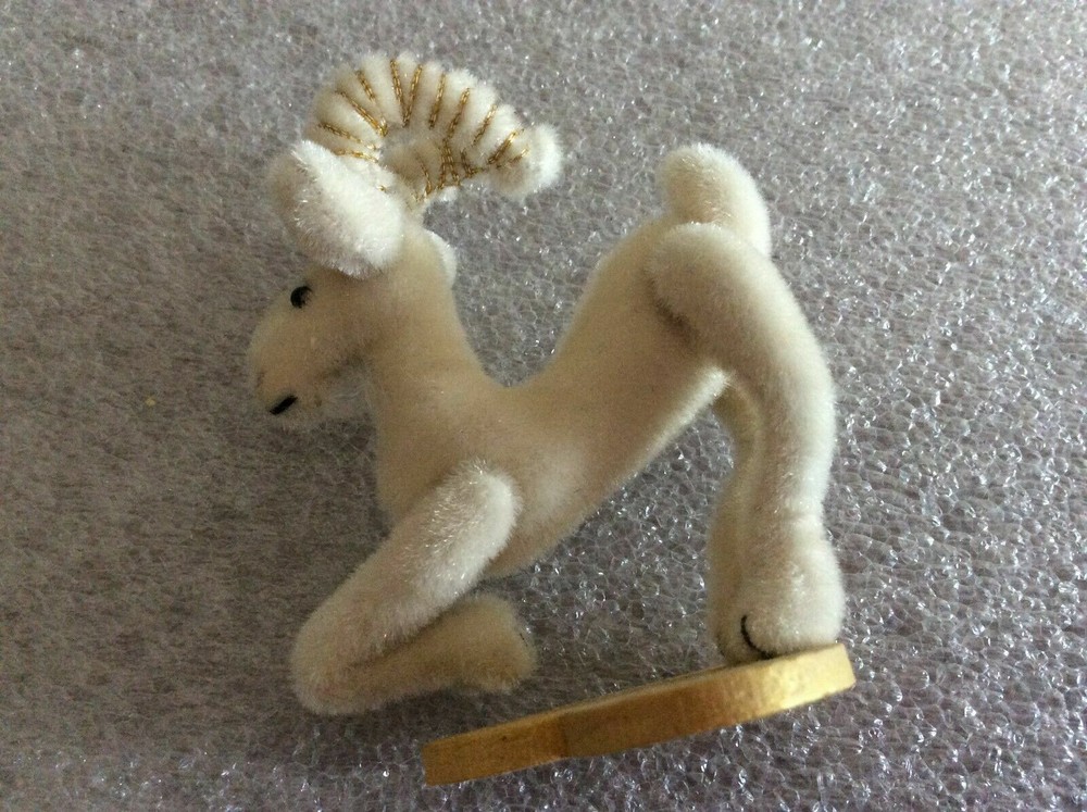Hand Made Miniature Stuffed Jointed Ram