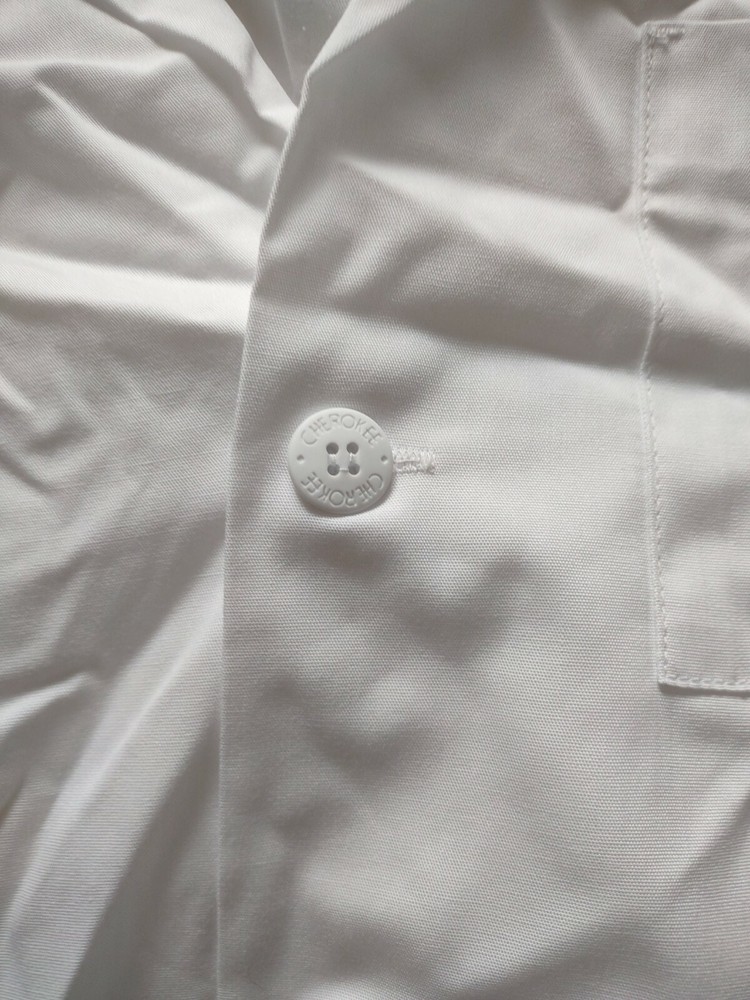 Cherokee Size Small White Doctors Smock