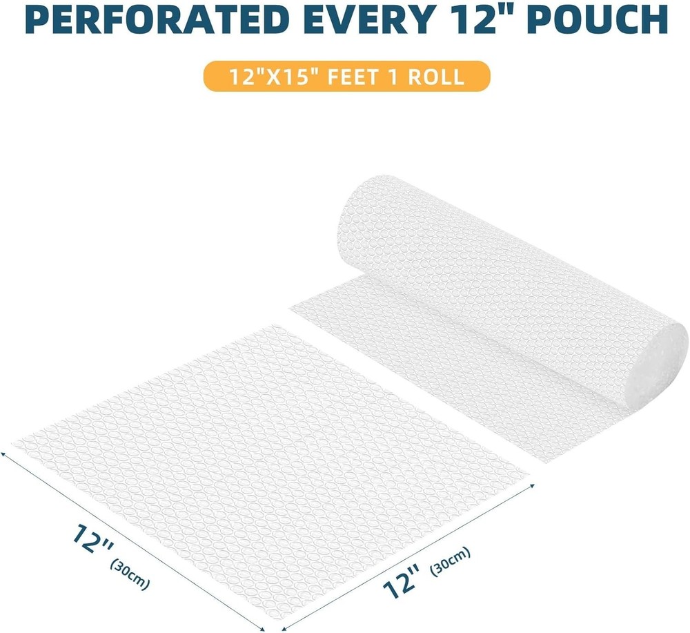 12'x15' Bubble Cushioning Wrap for Safe Shipping & Storage Solutions