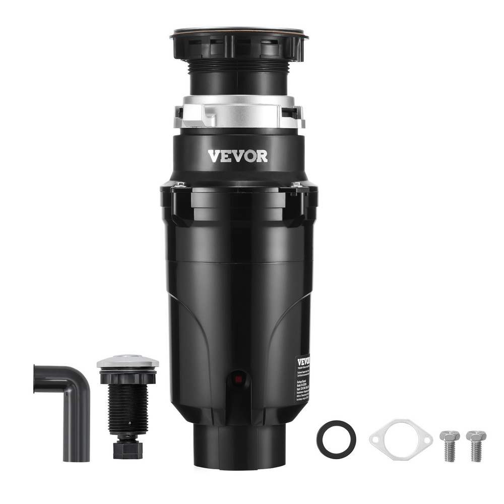 VEVOR Garbage Disposal 1/2 HP Continuous Food Waste Disposer 3450RPM EZ Connect