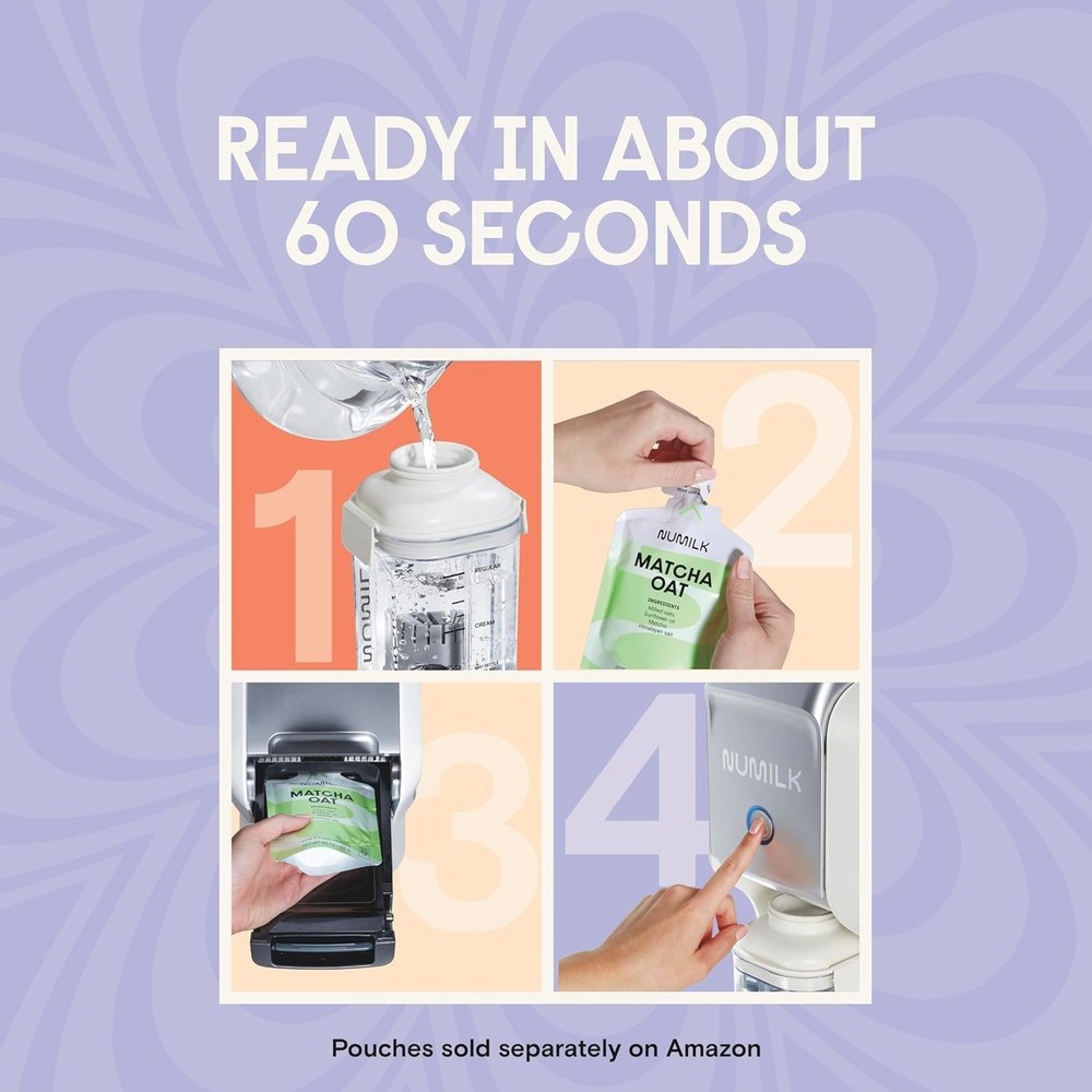 Numilk 32oz Nut Milk Maker - Plant-Based Milk in 60 Seconds