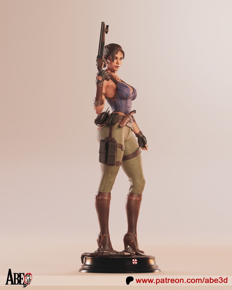 Sheva Alomar Statue 3D Printed kit Unpainted/Unassembled
