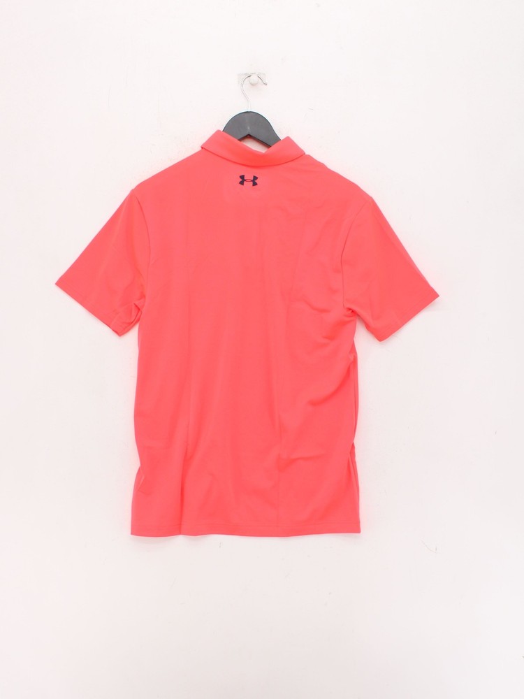 Under Armour Men's Polo S Orange Polyester with Elastane Basic New with tags