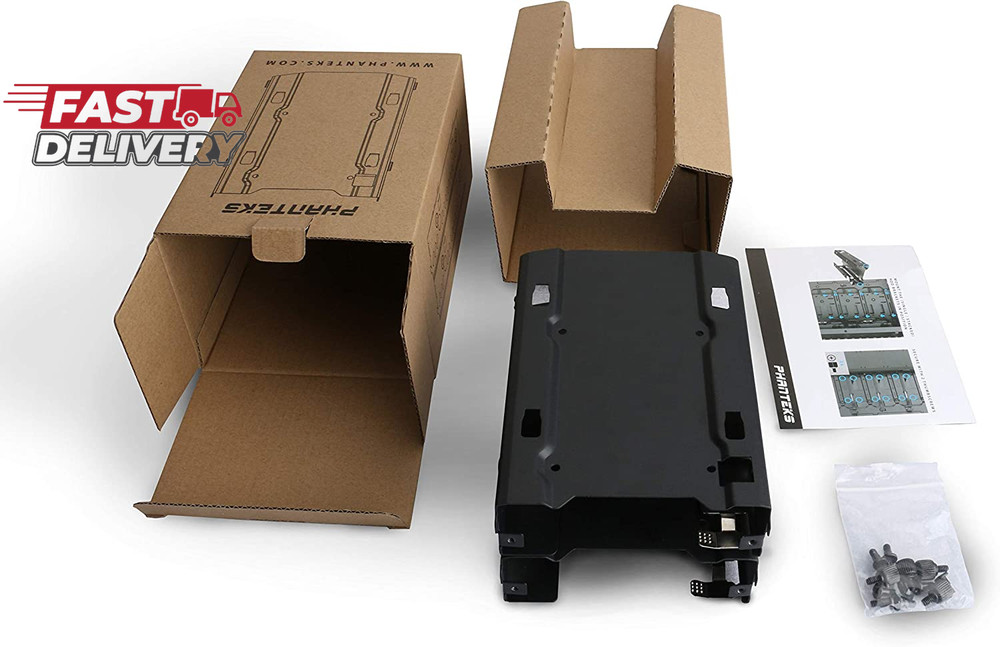Phanteks - Stackable 3.5" HDD Bracket Duo Pack Cases Ph-Hddkt_03,Black