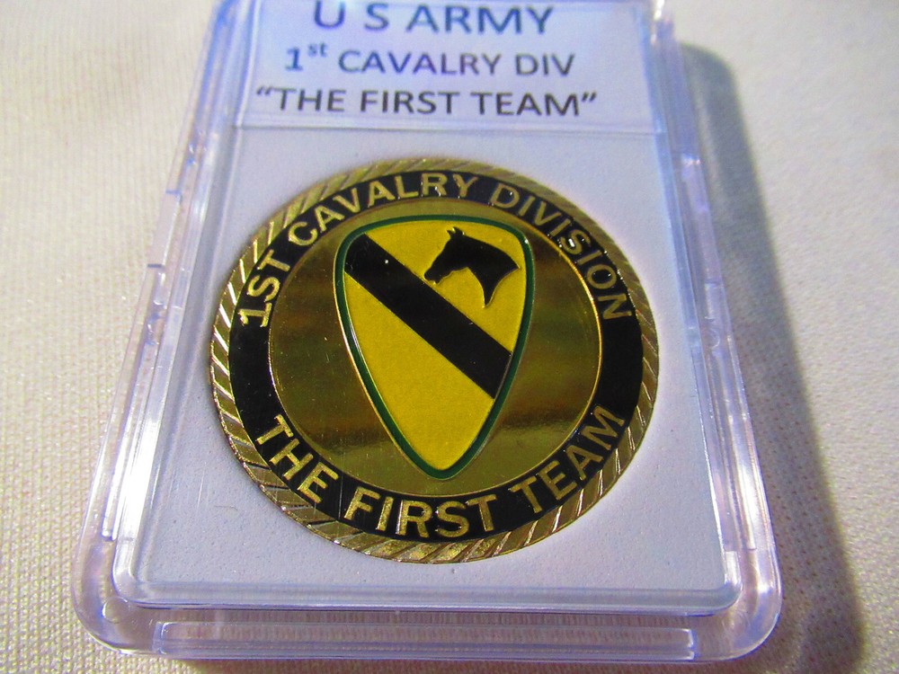 US ARMY 1st CAVALRY DIVISION "The First Team" Challenge Coin