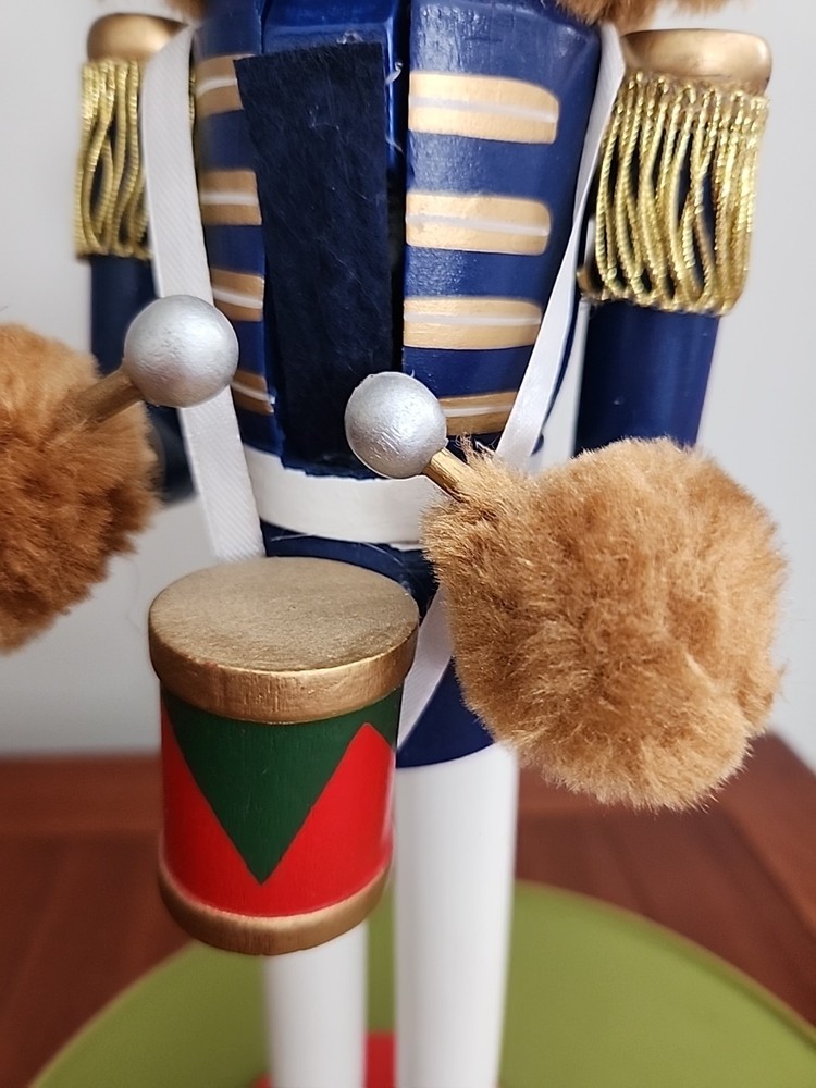Teddy Bear Drummer Nutcracker 15" Santa's Workshop Christmas