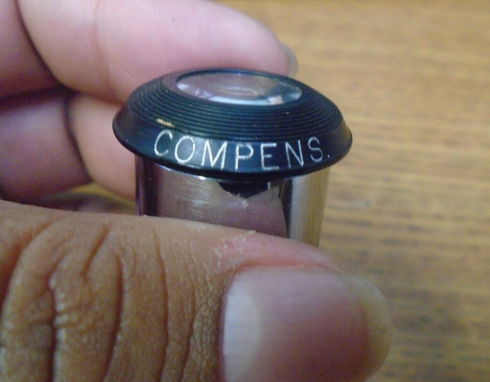 Lot of 2 COMPENS 12.5X EYEPIECE MICROSCOPE