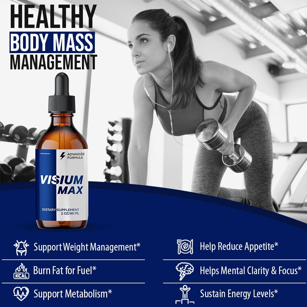 Visium Max Liquid Drops, Extra Strength VisiumMax, All Natural Formula (5 pack)