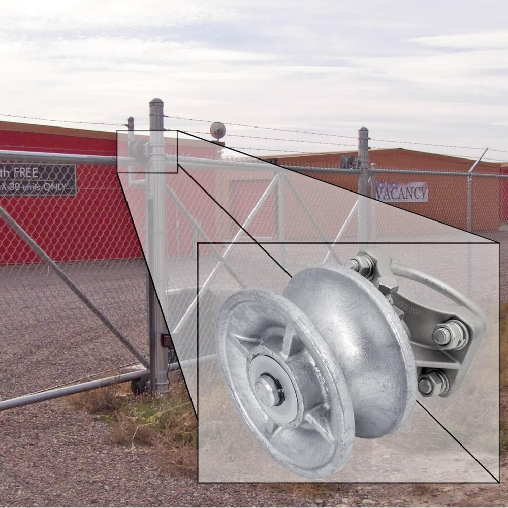 Cantilever Gate Rollers for 4" Posts & 2-3/8" Fence Frames