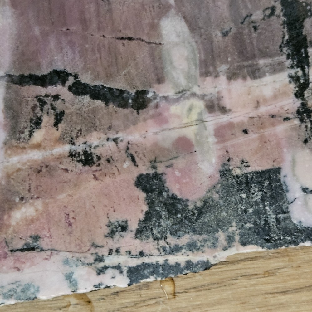 Rhodonite large lapidary slab 681 grams