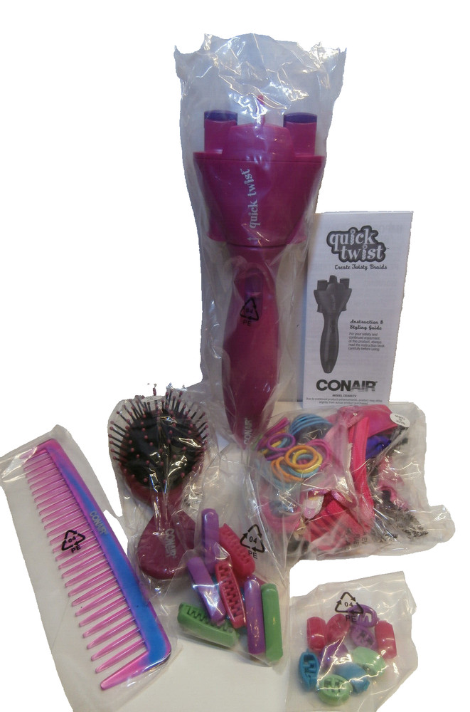Conair Quick Twist Instatly Create Twisty Braids BRAND NEW BOX All Tools include