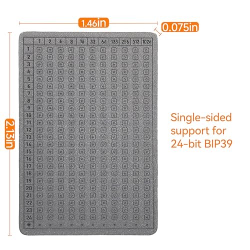 CRYPTO SEED STORAGE – Single-Sided Titanium Tablet TC4 Alloy Crypto