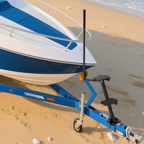 2Steps Boat Trailer Steps with Handrail Boat Trailer Ladder, Boat Trailer Steps