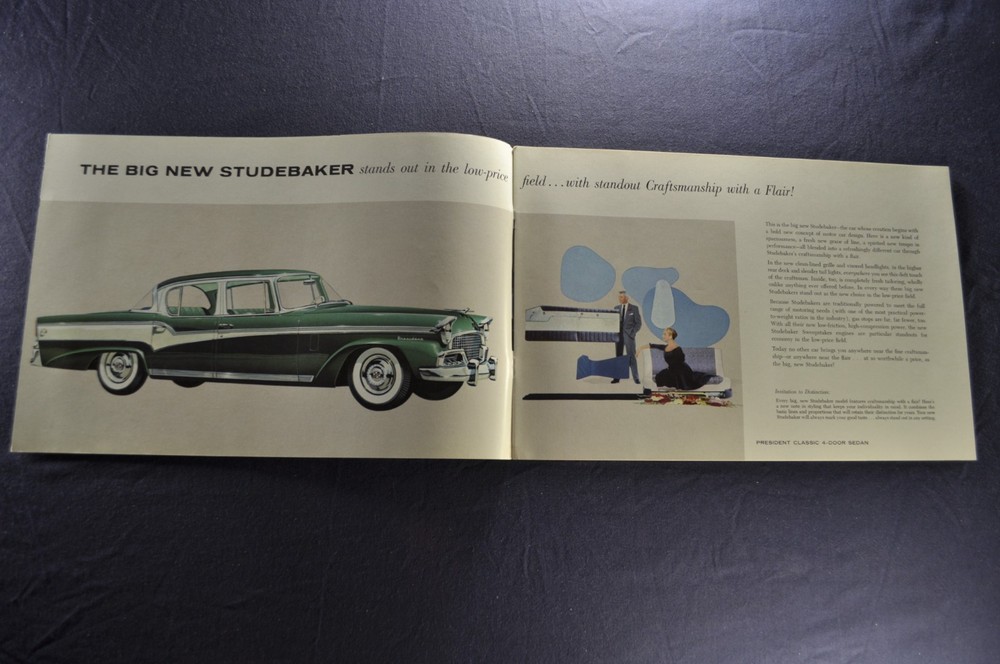 1956 Studebaker Brochure Hawk President Commander Champion Nice Original 56