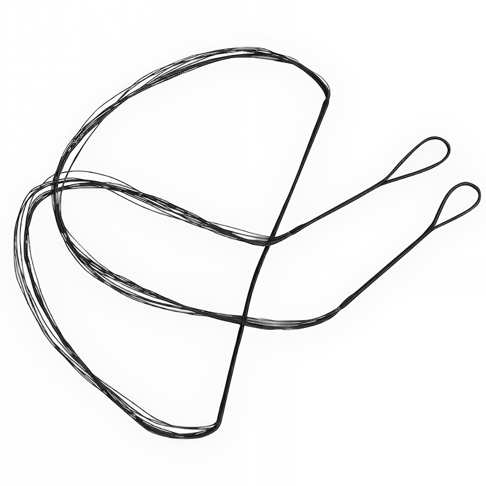 53" Replacement Archery Bow String for Traditional Bow Longbow Recurve Bow Black