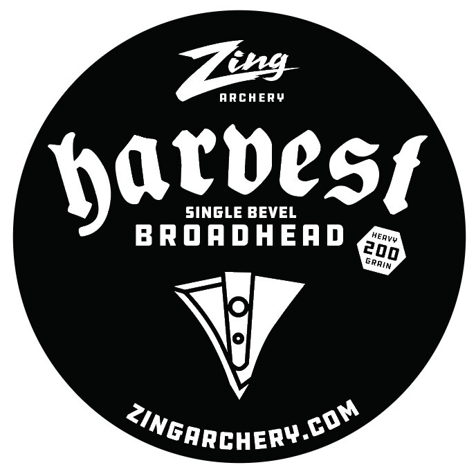 Zing Archery, Single Bevel Broadhead, 200 grain each, 6 pak