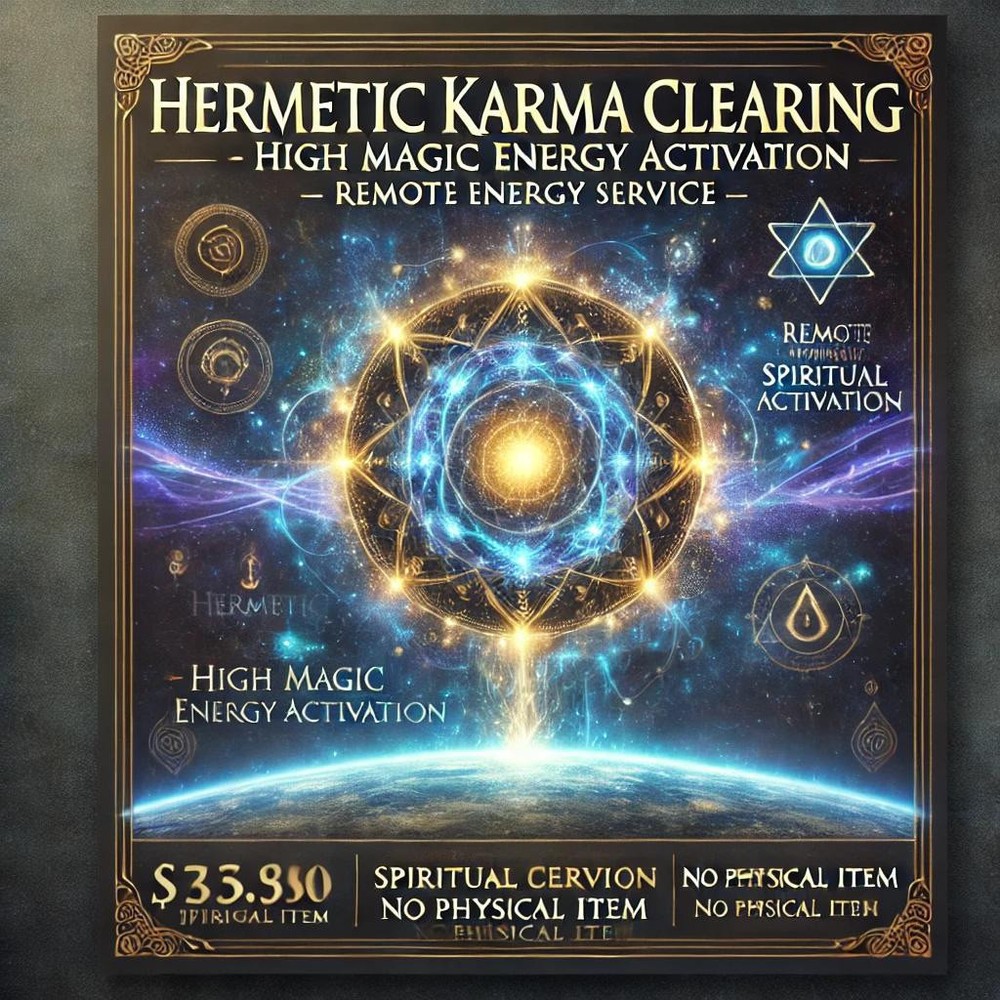 Hermetic Karma Clearing – High Magic Energy Activation