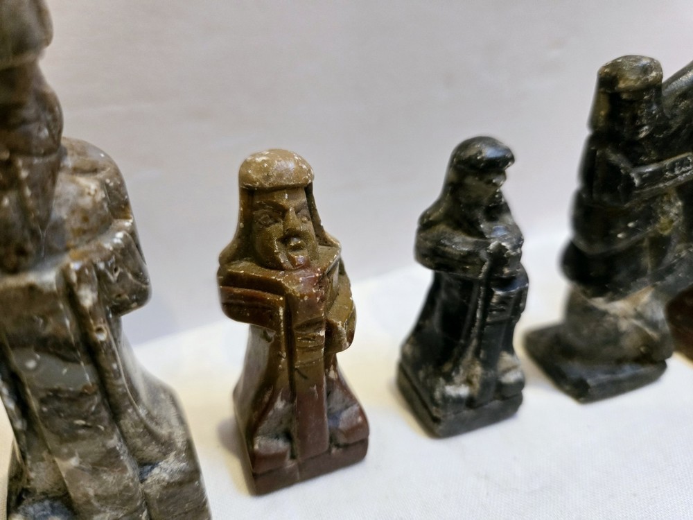 Soapstone Chess Pieces - 8 Mixed Pieces *READ DESCRIPTION*