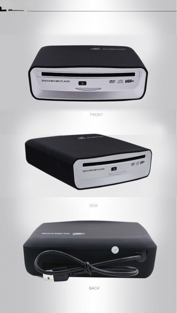 Car External Universal CD Player USB External Car Slot-Load CD Player Compati...