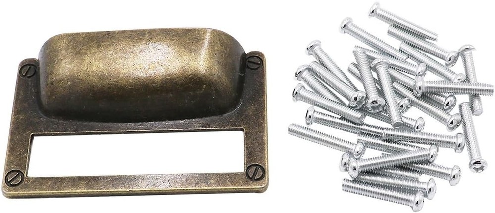 Durable Antique Bronze Pull Handle Set - 18 Easy Install Drawer Accessories