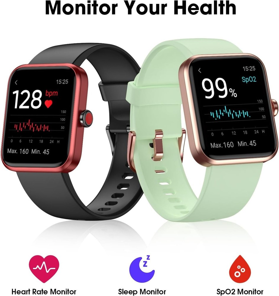 Smart Watch Fitness Tracker 41mm Waterproof Touchscreen for Android iOS