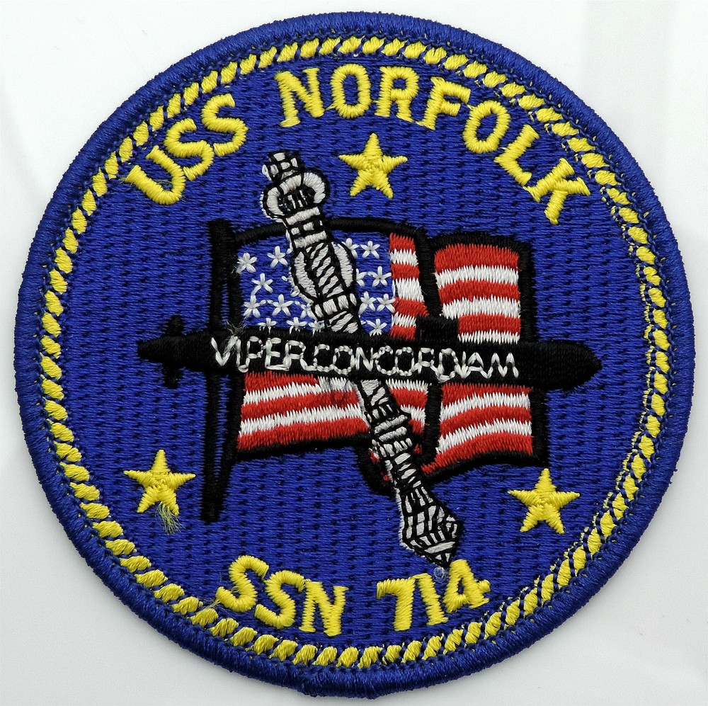 USS Norfolk SSN 714 Submarine Patch