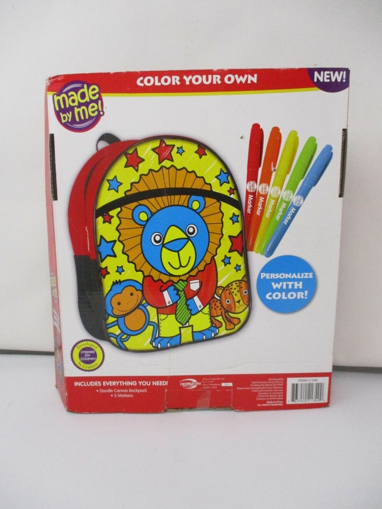 Made By Me Doodle Backpack Coloring Activity