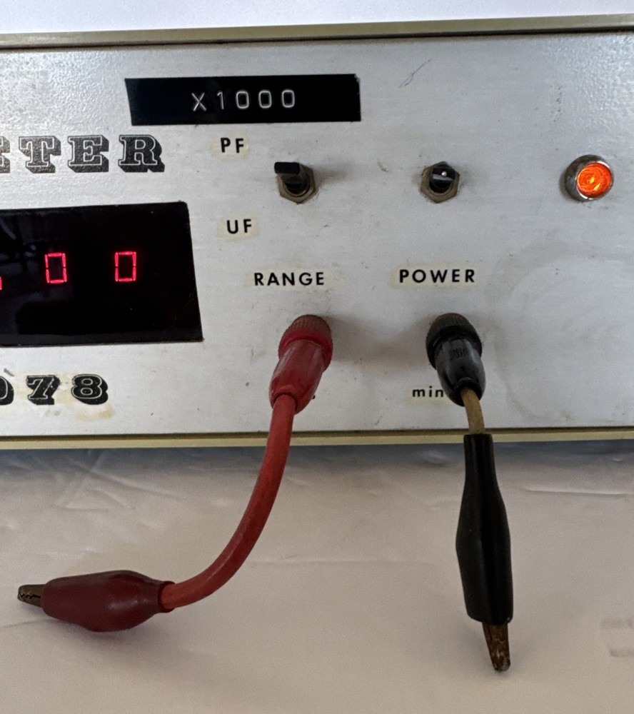 C Meter Capacitance Meter 1978 Digital Display Steve Sink Powers On Untested