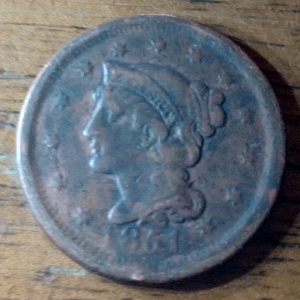 1851 Braided Liberty Large Cent