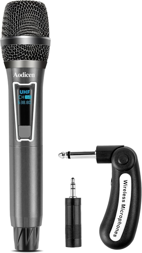 Wireless Karaoke Microphone, No Delay Handheld Microphone System with Recharg...
