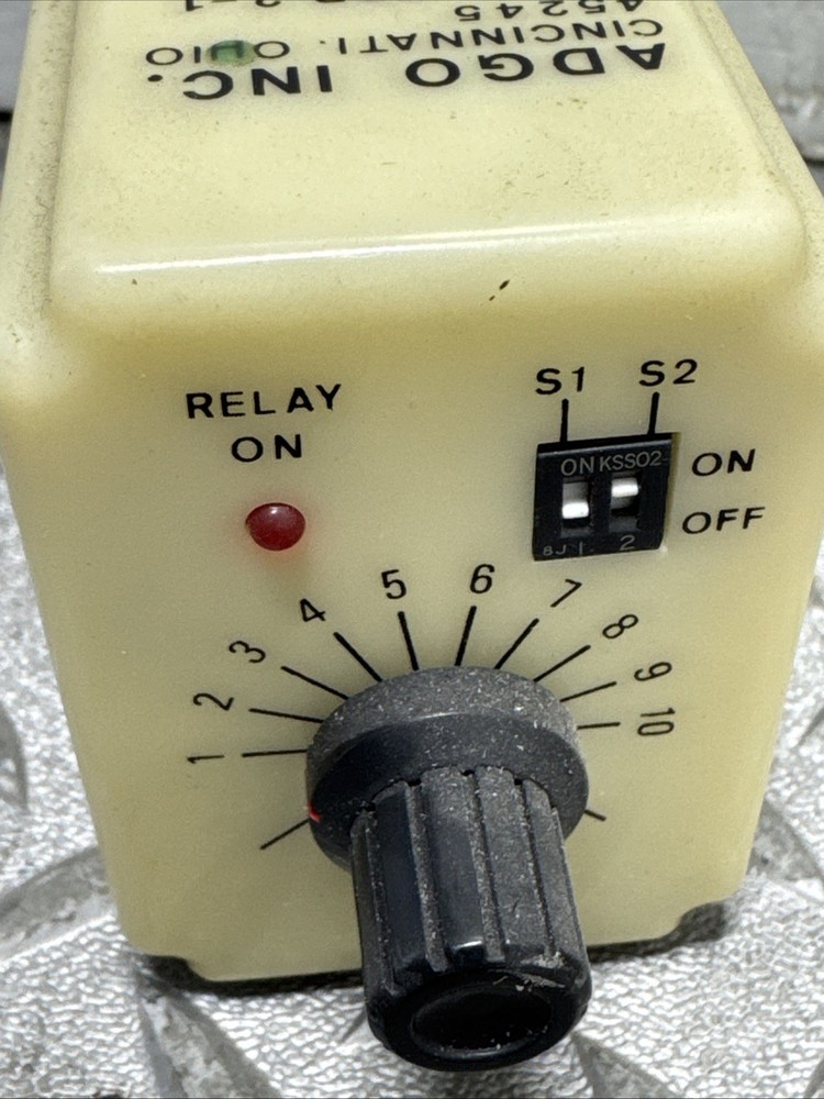 Adgo TDR 2-1 Timer Relay 120Vac A-45