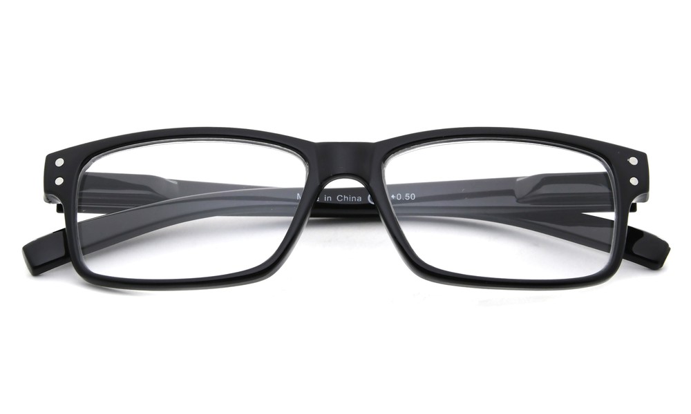 Eyekepper 5 pack Retro Reading Glasses with Spring Hinges Men Include Sunglasses