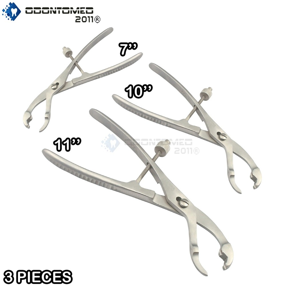 3 Verbrugge Bone Holding Forceps Orthopedic Instruments