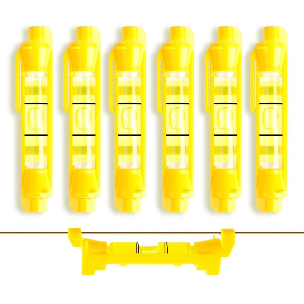 6 Pcs Hanging Line Level String Level Tools for Layout Brick Working Site Lining