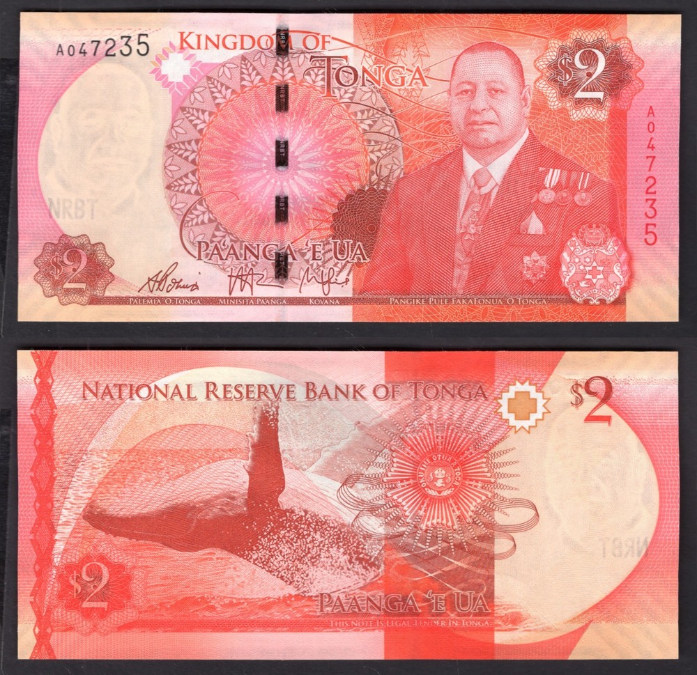 Tonga. Small group of SIX banknotes.
