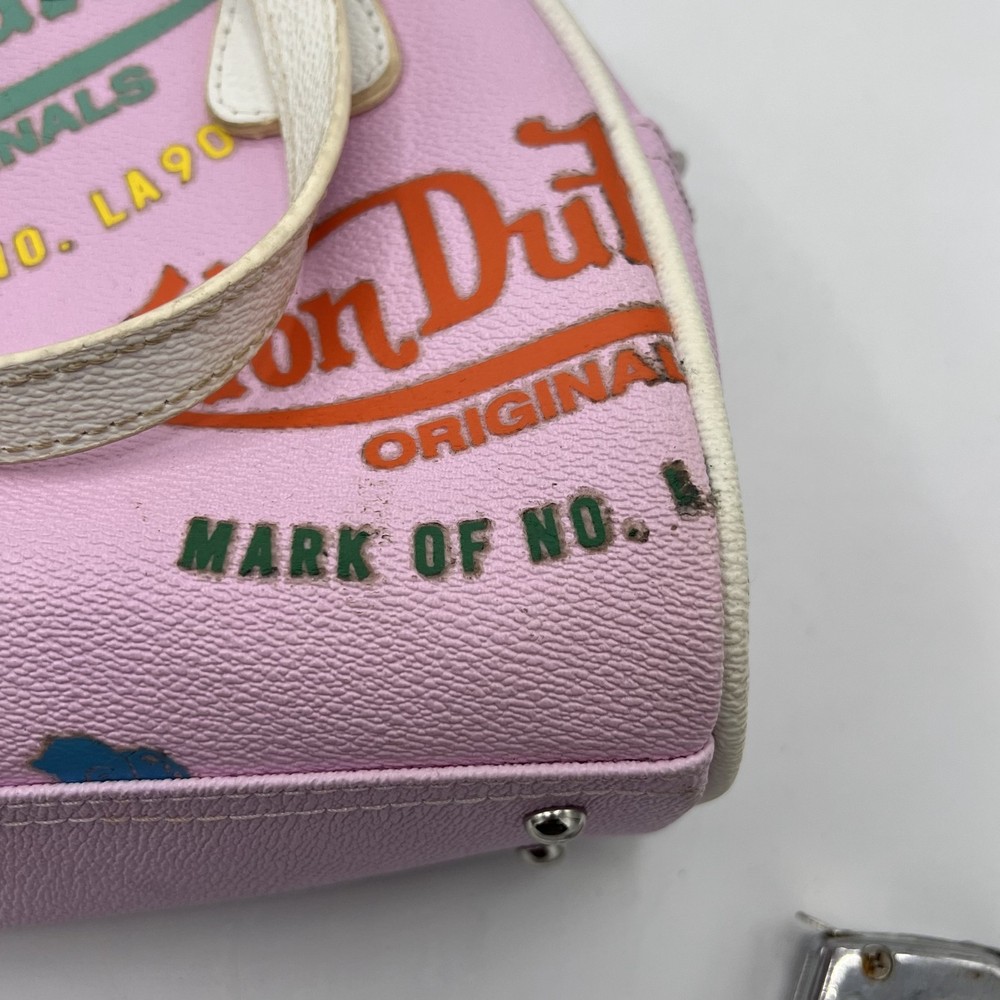 Von Dutch pink Y2K-style bowling bag