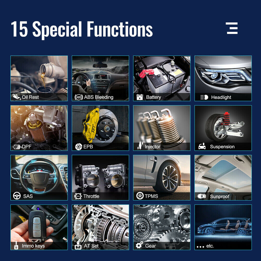 ANCEL V6 Full System OBD2 Scanner Car Diagnostic Tool Code Reader Bidirectional