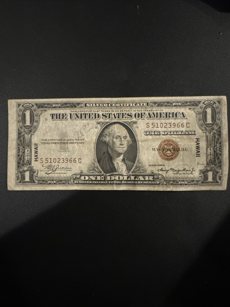 1935 A $1 Silver Certificate Hawaii