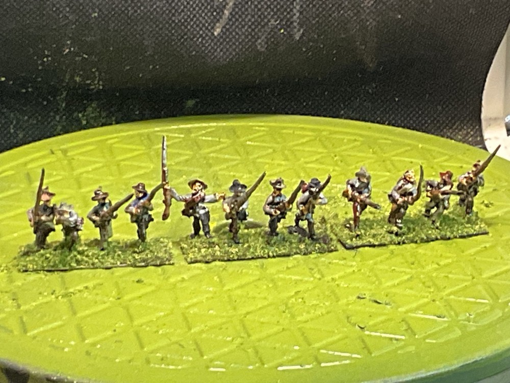 15mm Painted ACW Confederate Regiment . 12 Figs.