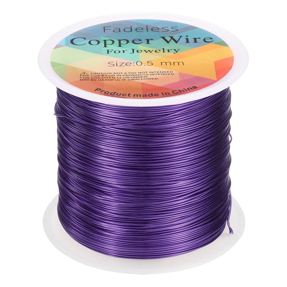 wire 203ft 24 Gauge Copper Craft Wrapping Wire Purple
