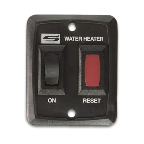 Single Water Heater ON/OFF Wall Switch - RV Interior Wall Mount On/Off Black