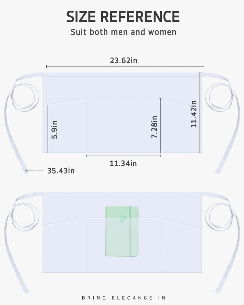 Syntus Server Apron, White 1