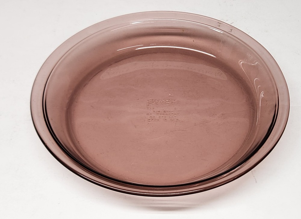 PYREX CRANBERRY Pie Plate Pan 9" Corning Dish #209