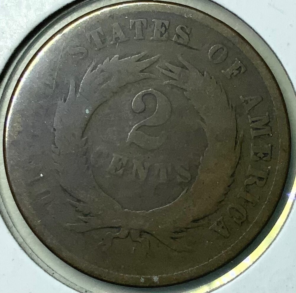 1865 United States Two Cent 2c