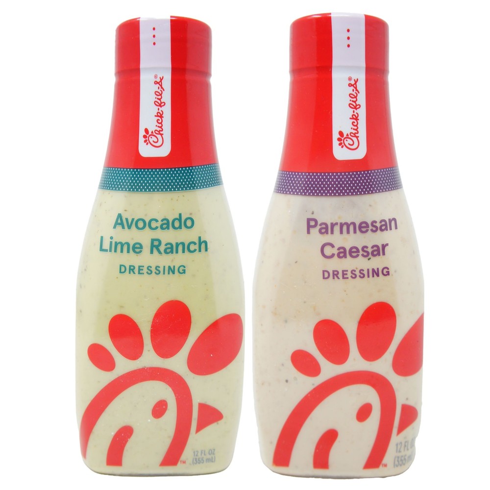 Chick-fil-A Avocado Lime Ranch & Parmesan Caesar Dressing Duo - 12 fl oz