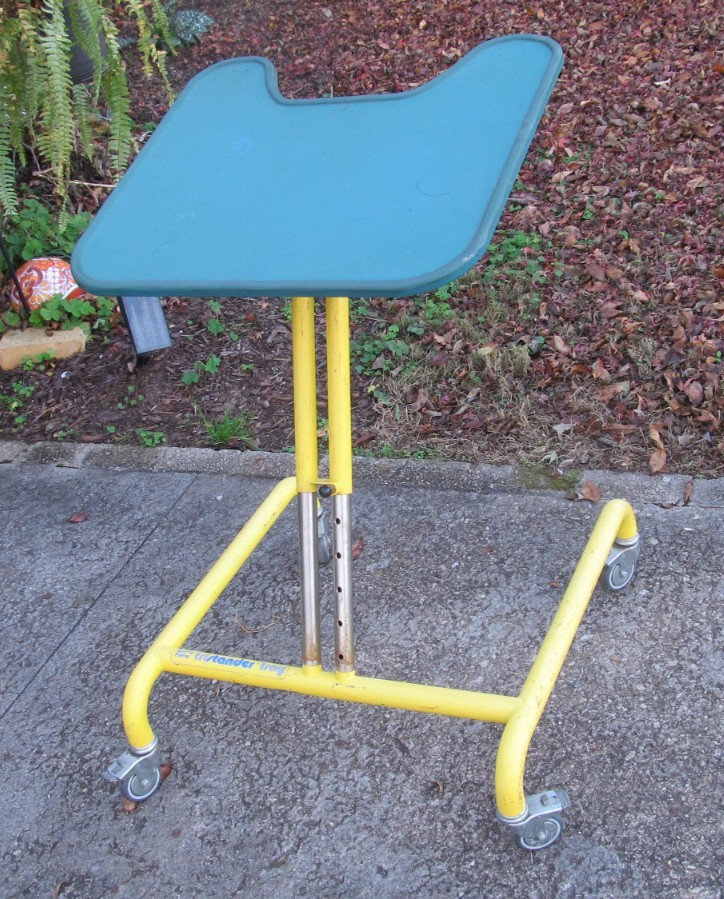 Tumble Forms TriStander  Roll around Adjustable Table Tray Mobility