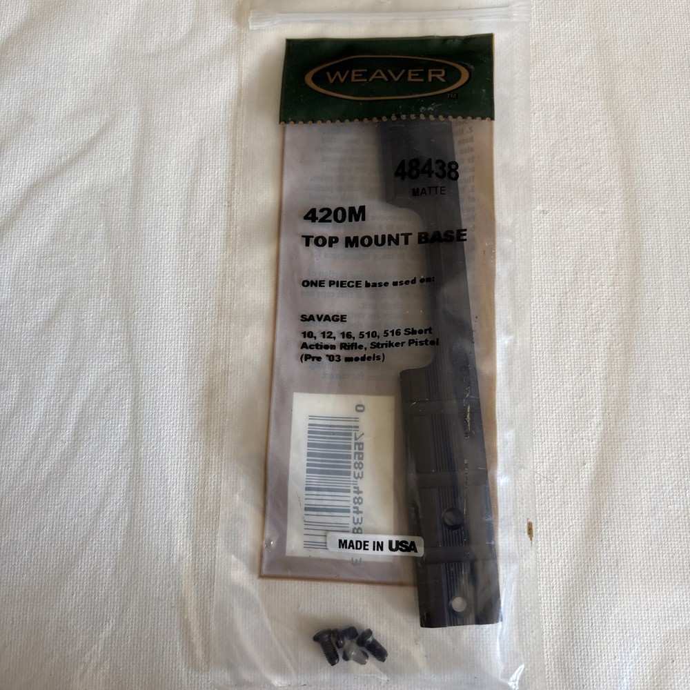 Weaver Top Mount Base #420M