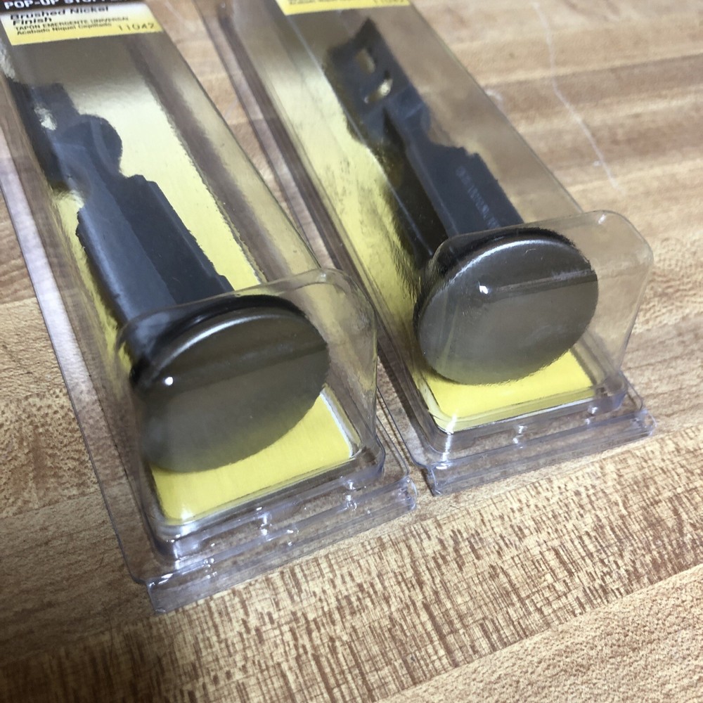 2 Pack Danco 11042 Brushed Nickel Plastic Replacement Pop Up Stopper New