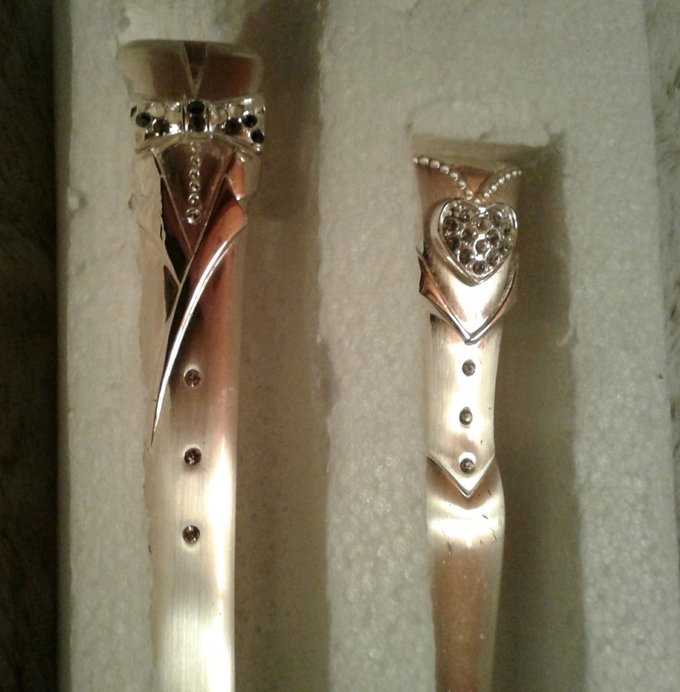 Mr. & Mrs. Serving Set, Stainless Steel