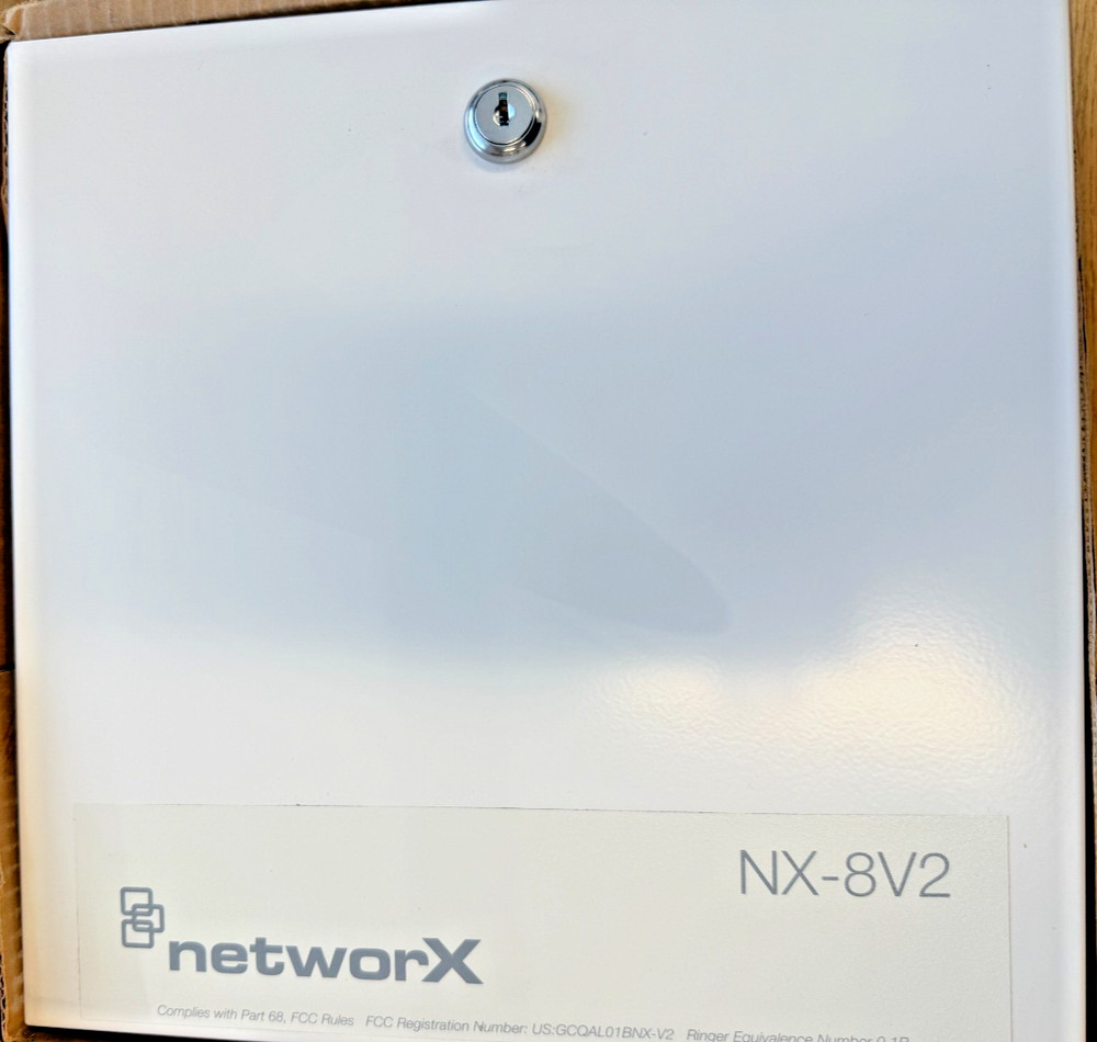 Interlogix GE Security NetworX NX-8v2 Alarm Control Panel Board & Enclosure